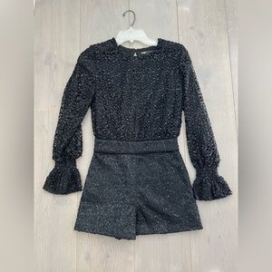 Maje black dressy rompers